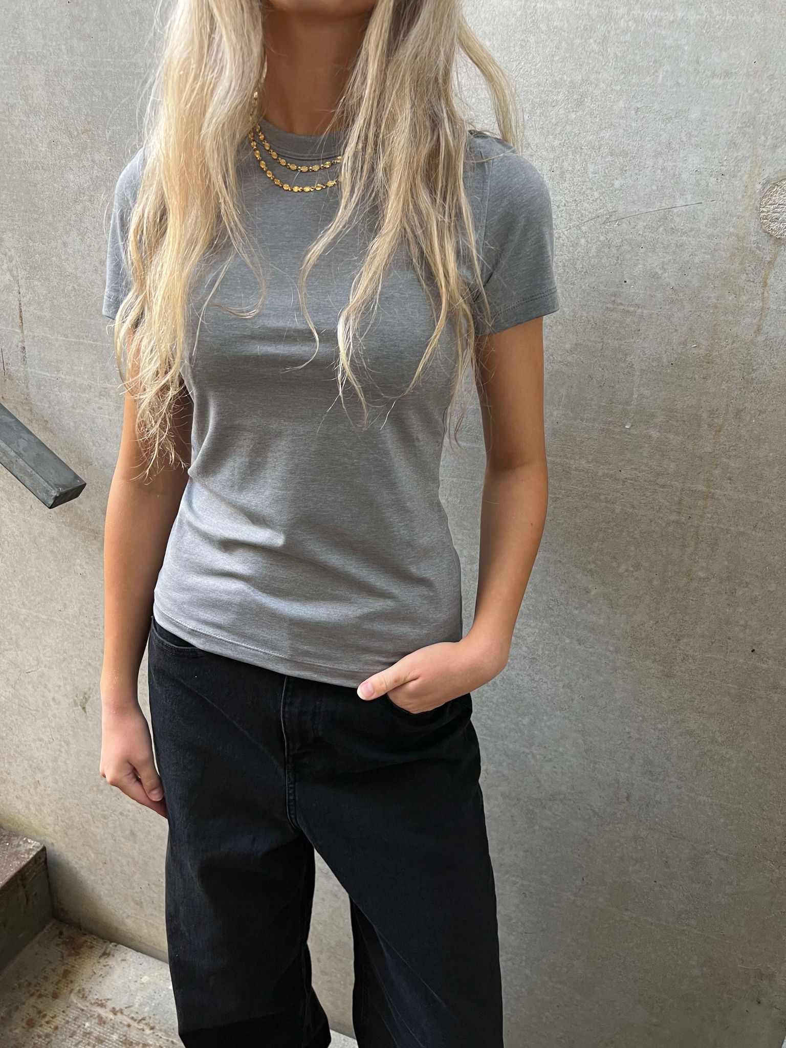 JXGIGI T-Shirt - Grey Melange